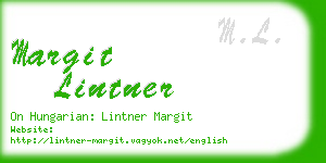 margit lintner business card